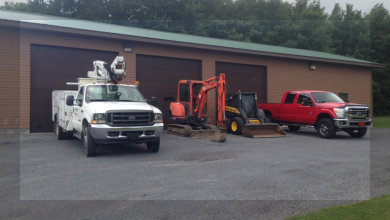 Garage with Trucks